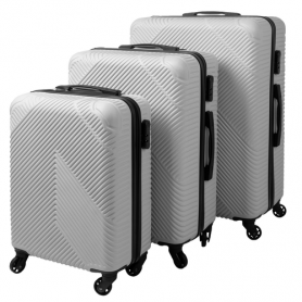 Resväskor Set med 3 – 54/65/74 cm, Grå