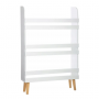 Leksakshylla Med 3 Hyllplan 95 × 15 × 50 cm – Förvaring I Barnrum, Vit
