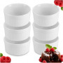 Ramekin i keramik 6-pack, 200 ml, ugns- och mikrosäkra, 9 x 4,6 cm (Ø x H)