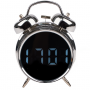 Elektronisk väckarklocka Retro LED med metallklockor, röststyrning ...