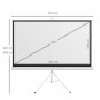 Projektorduk 84 tum med Stativ 4k 16:9