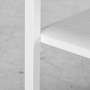 Skrivarvagn med Hyllor – 50 x 50 x 52,5 cm, Hjul med Broms, Vit
