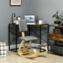Ergonomisk Knäböjstol i Björkträ – 51 x 84 x 93 cm, Gungfunktion & Ryggstöd, Grå