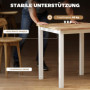 Trä Matbord 69 x 69 x 75 cm, Fyrkantigt, Ek/Vit, För 2–4 Personer