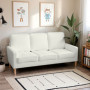 Soffa 3-sits i Sammet med Träben och quiltad design – 185 x 79 x 82 cm
