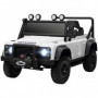 Elbil för barn – Land Rover Defender 110 SVX med fjärrkontroll Vit