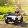 Elbil för barn – Land Rover Defender 110 SVX med fjärrkontroll Vit