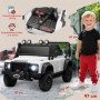 Elbil för barn – Land Rover Defender 110 SVX med fjärrkontroll Vit