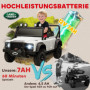 Elbil för barn – Land Rover Defender 110 SVX med fjärrkontroll Vit