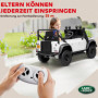 Elbil för barn – Land Rover Defender 110 SVX med fjärrkontroll Vit