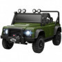 Elbil för barn – Land Rover Defender 110 SVX med fjärrkontroll Grön