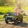 Elbil för barn – Land Rover Defender 110 SVX med fjärrkontroll Grön