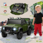 Elbil för barn – Land Rover Defender 110 SVX med fjärrkontroll Grön