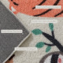 Mjuk Matta till Barnrum i sherpa-fleece med tropiskt motiv och halkfri baksida – 150 x 80 cm