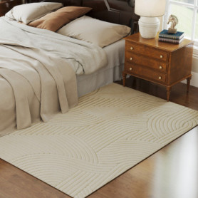 Jacquardvävd Matta med high-low-mönster och halkskydd – 200 x 140 cm