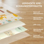 Dubbelsidig Lekmatta för barn med djurmotiv 196 x 176 cm – 1,5 cm tjock