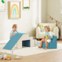 2-i-1 Mjukt Byggklossar för barn – rutschkana & möbelset – 131 x 39 x 44 cm