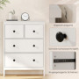 Modern vit Byrå med 4 lådor – tystgående och platsbesparande design