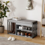 Skobänk med Sits & Förvaring – Modern Design i Tre Nivåer