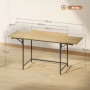 Hopfällbart Skrivbord med justerbar längd – 170 x 58 cm, modern design