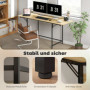 Hopfällbart Skrivbord med justerbar längd – 170 x 58 cm, modern design