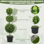Konstgjorda kulträd 2-pack – 100 cm, UV-beständiga & underhållsfria