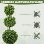 Konstgjorda kulträd 2-pack – 100 cm, UV-beständiga & underhållsfria