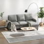 Schäslongsoffa 3-sits Vändbar Grå 197 x 139 x 91 cm