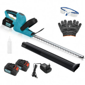 Batteridriven Häcksax 51 cm – Kraftfull & Säker Trädgårdssax med Du...