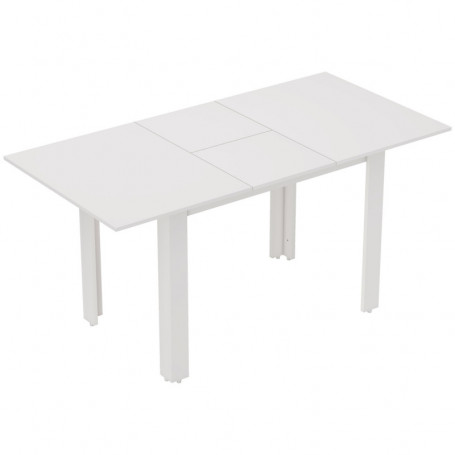 Utdragbart Matbord 120–160 cm – Platsbesparande Design för 4–6 Personer Vit