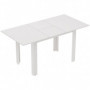 Utdragbart Matbord 120–160 cm – Platsbesparande Design för 4–6 Personer Vit