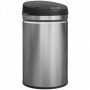 Sensorstyrd Soptunna 30 L i silver rostfritt stål med mjukstängande...