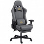 Ergonomisk Gamingstol med 3D-armstöd, Fotstöd & Syntetisk Mocka – Max 120 kg