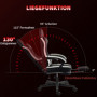 Gamingstol med Fotstöd & Ergonomiskt Stöd – Lutbar 130° Max 120 kg