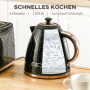 Vattenkokare 1,7 L – Snabbkokande 2200 W med Torrkokningsskydd och ...