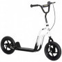 Sparkcykel för Barn med Handbroms, 12” hjul & höjdjusterbart styre Vit