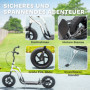 Sparkcykel för Barn med Handbroms, 12” hjul & höjdjusterbart styre Vit