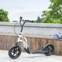 Sparkcykel för Barn med Handbroms, 12” hjul & höjdjusterbart styre Vit