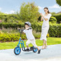 Sparkcykel för Barn med Handbroms, 12” hjul & höjdjusterbart styre Blå