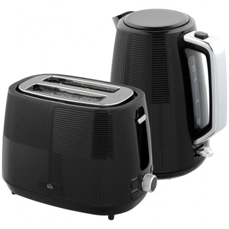 Brödrost- och vattenkokarset 2-i-1, 1,7 L, 2200 W, 7 rostningsnivåer