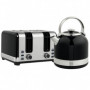 Brödrost- och vattenkokarset 2-i-1, 1,7 L, 2200 W, svart design med...