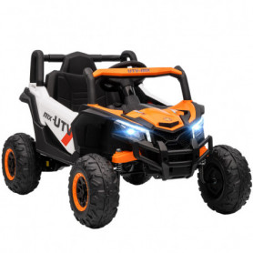 Elbil för Barn UTV 12V – 2 motorer 3–7 km/h, fjärrkontroll & LED-lj...