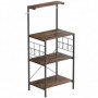 Köksställning 4-nivåer med 8 krokar – rustik design & stabil metall...