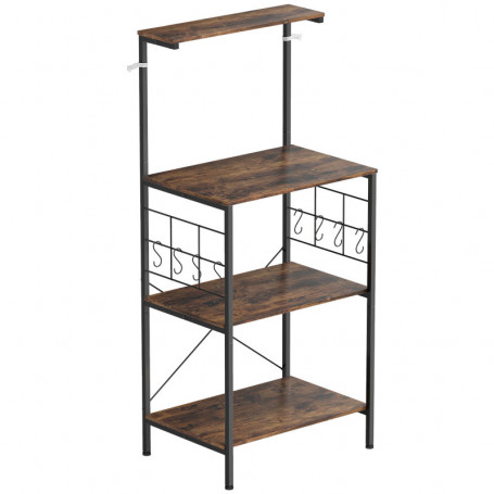 Köksställning 4-nivåer med 8 krokar – rustik design & stabil metall...