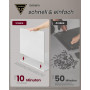 Sängbord 2-pack med 2 Fack, Låda, Integrerad Eluttag / Mobilladdare 35 x 45 x 58.3 cm vit