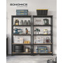 2-pack Förvaringshyllor 875 kg, 90 x 40 x 180 cm Flexibel Layout - Svart