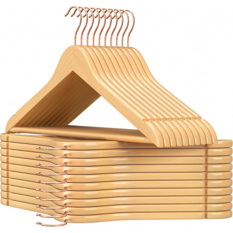 20 pack Galgar i Trä med halkfri stång