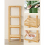 Torn Bambu Hylla 5-våningar För Smala Utrymmen / Badrum 33 x 33 x 9...