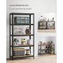 2-pack Förvaringshyllor 875 kg, 90 x 40 x 180 cm Flexibel Layout - Svart