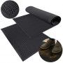 Dörrmatta Utomhus 90 x 60 cm – Svart, 3D-Struktur, Halkfri TPE